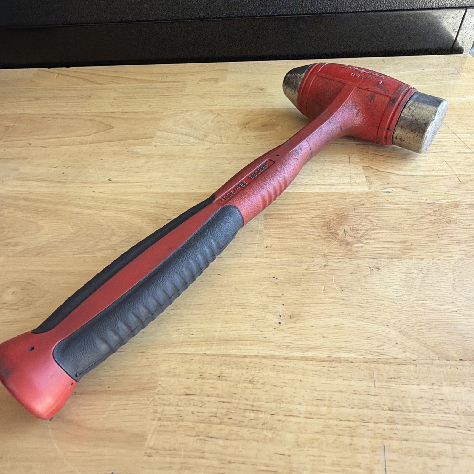 Snap On Tools 32 oz Ball Peen Dead Blow Hammer Red HBBD32 Made in USA