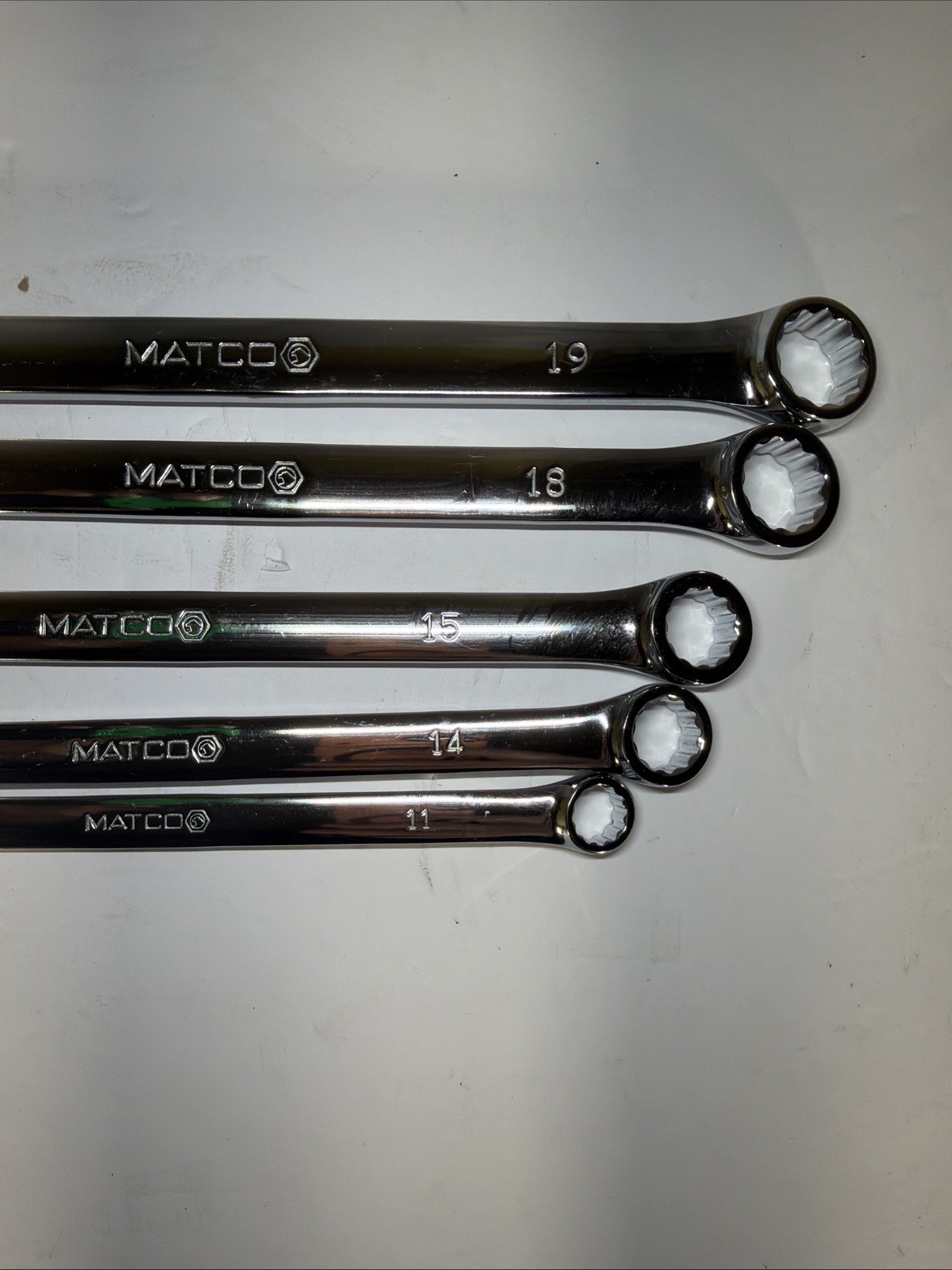 Matco Tools SRBLM5TA 5 Piece Metric Wrench Set 10mm-19mm
