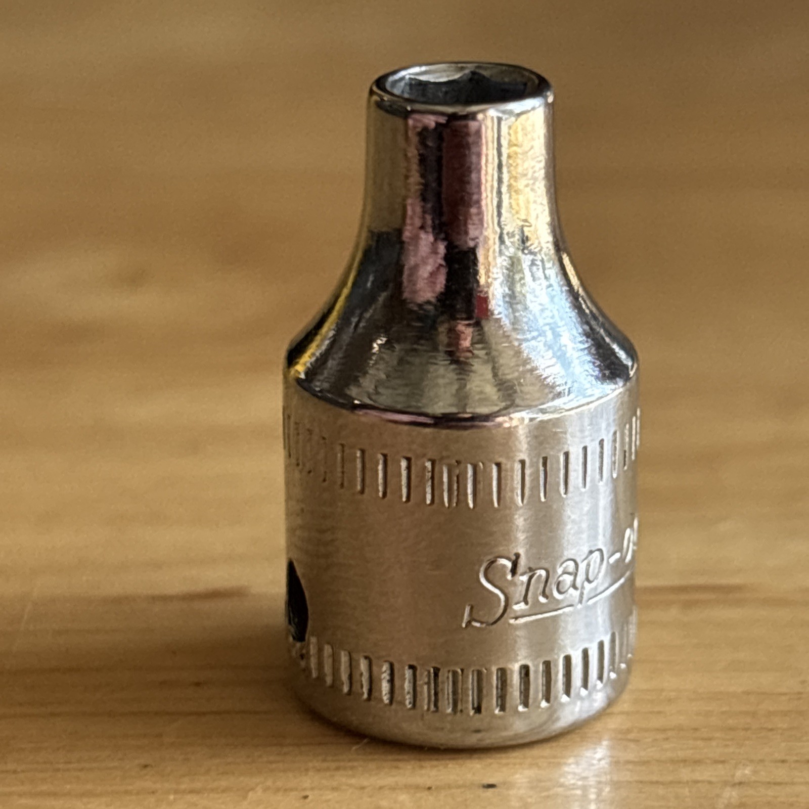 Snap On 4mm Shallow Socket 1/4″ Drive 6 Point TMM4 Vtg USA