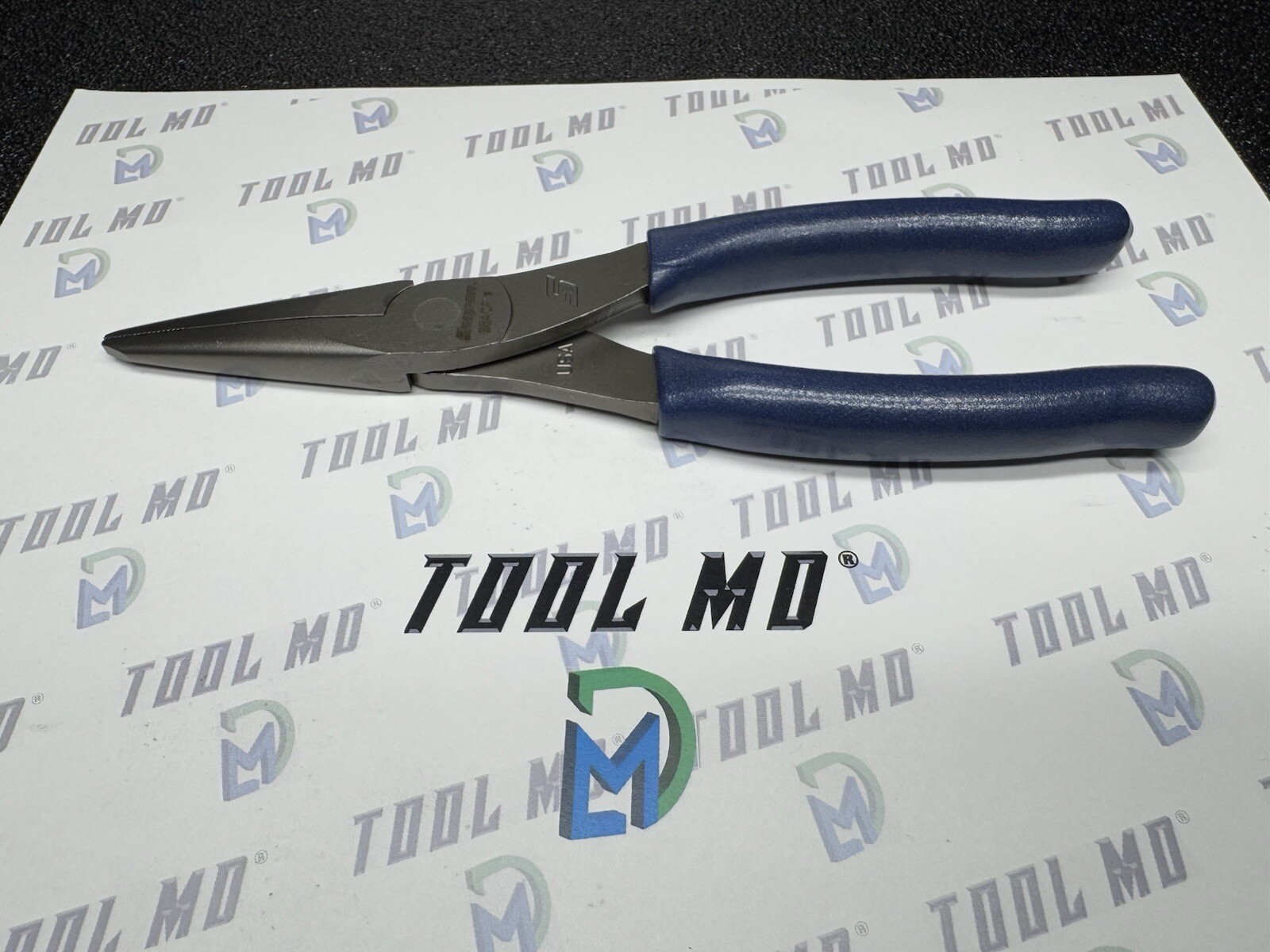 Snap-on Tools USA NEW POWER BLUE 8″ Talon Soft Grip Needle Nose Pliers 96ACF