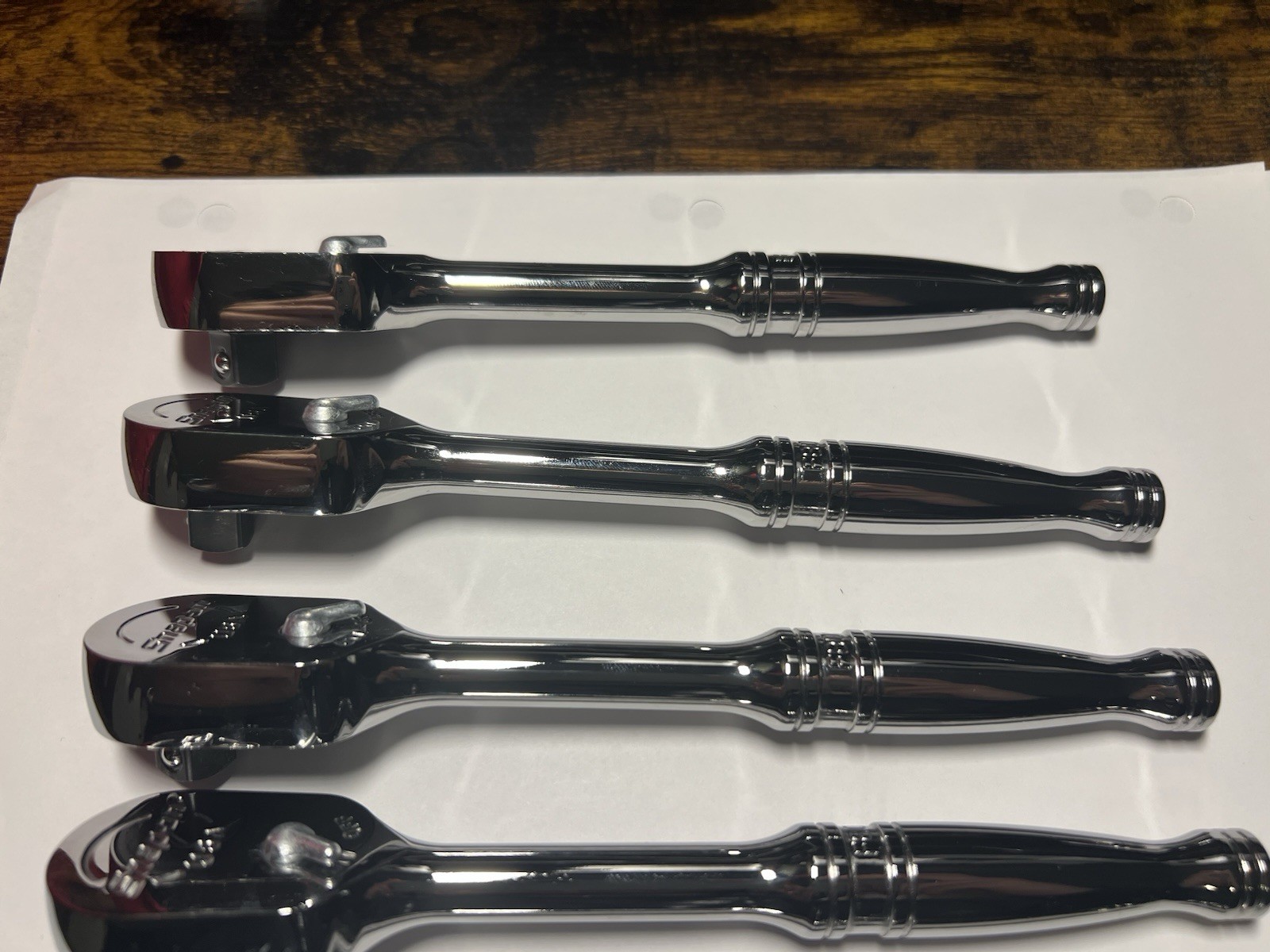 Snap-on Tools USA NEW 3/8″ Drive Fine Tooth Standard Handle Chrome Ratchet F80