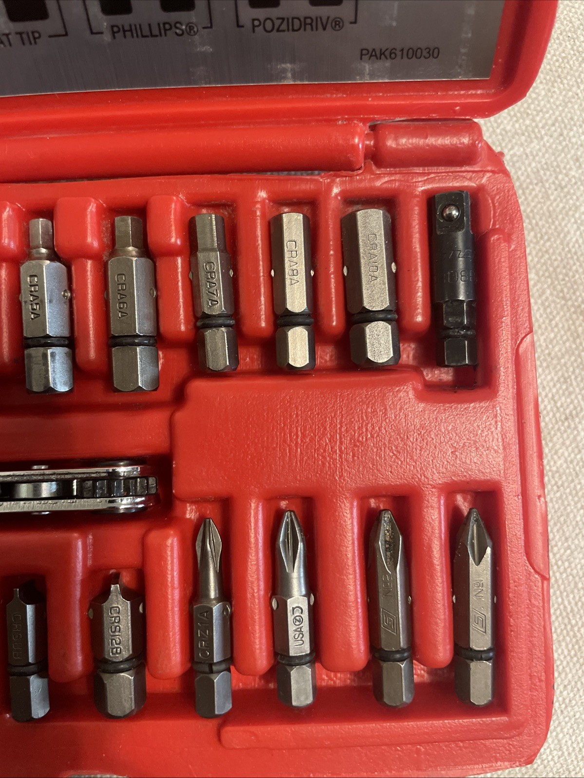 Snap On Offset Driver Set Ratchet & Bit Set CRA180PB