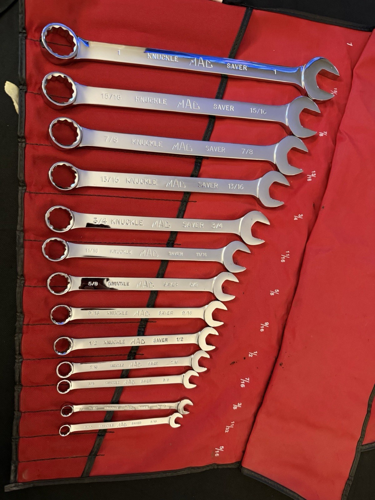 Mac Tools 13 Piece Knuckle Saver SAE Wrench Set In Pouch – SCL132KR