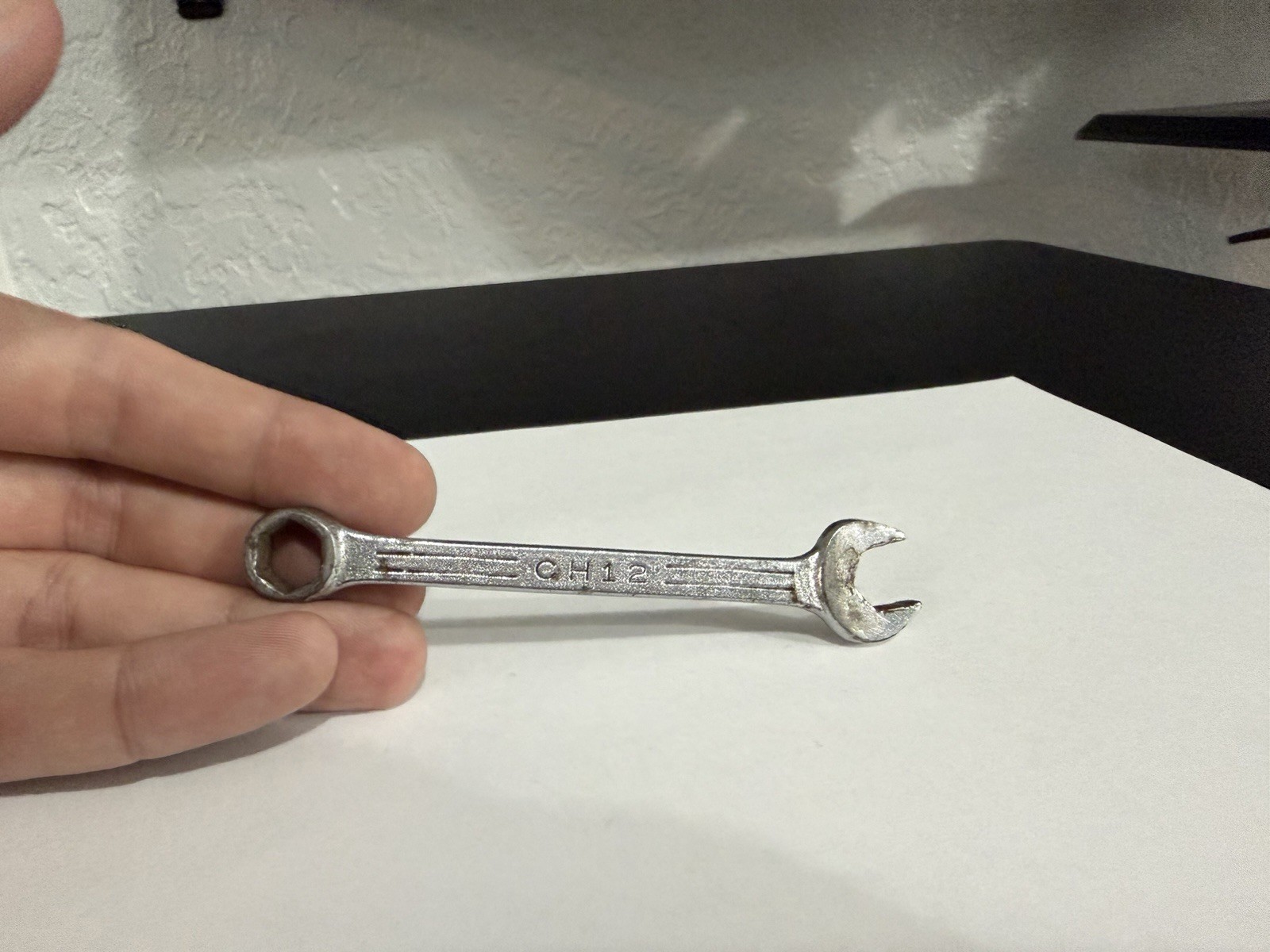 Mac Tools 3/8″ 6PT SAE Short Combination Wrench USA CH12