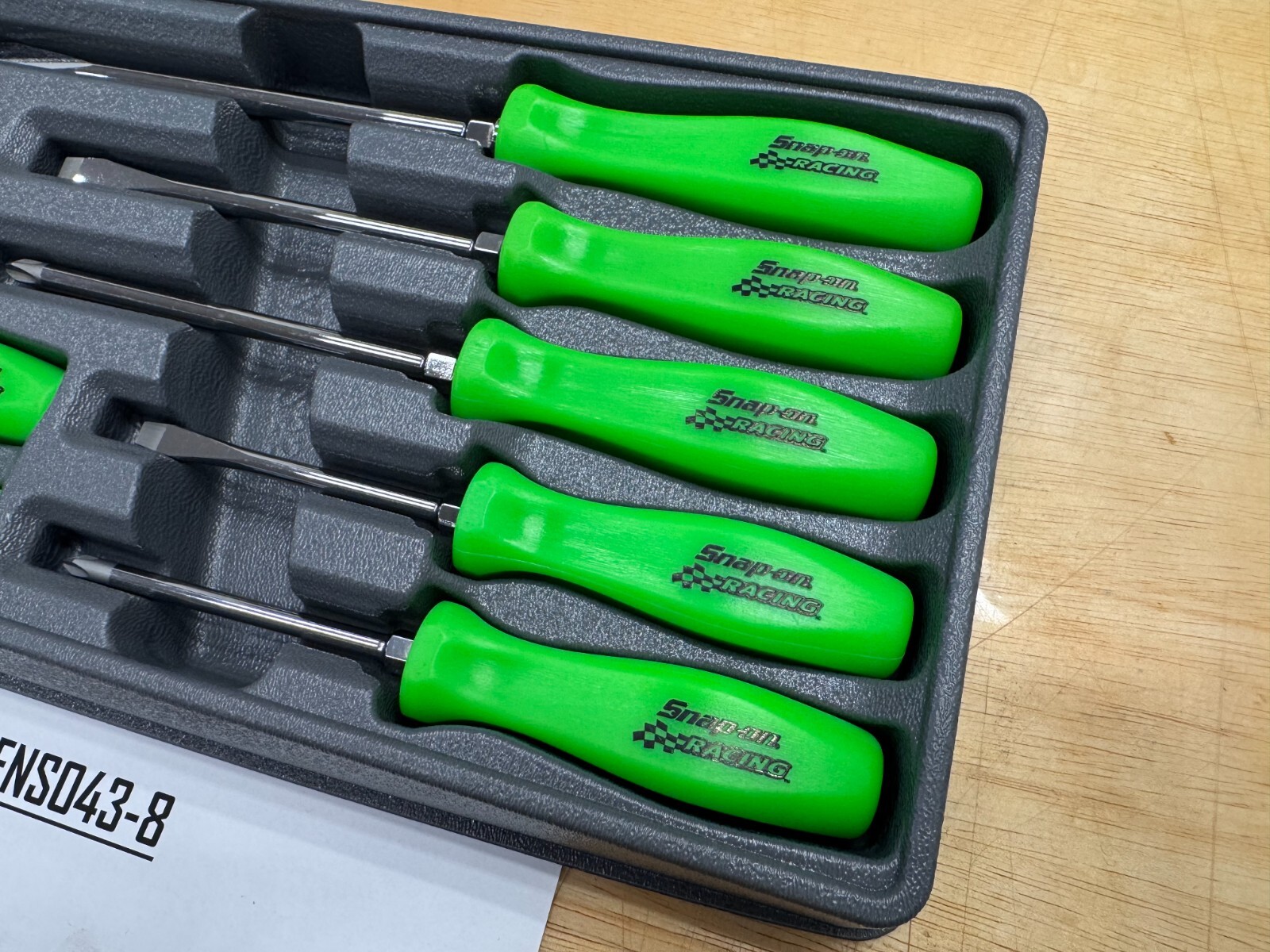 Snap-on Tools RARE RACING GREEN 7pc Hard Grip Combo Screwdriver Set SDDX70ARG