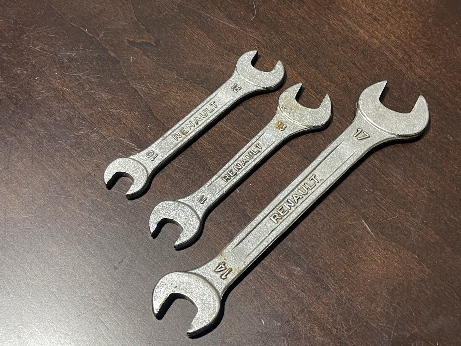 Renault Metric Wrench Lot (17 – 14, 13 – 11, 12 – 10) Made in France 1970’s