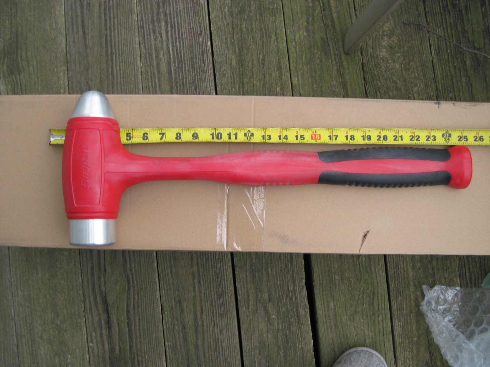 Snap On Giant Ball Peen Hammer Wall Hanger Demo Display RARE NICE