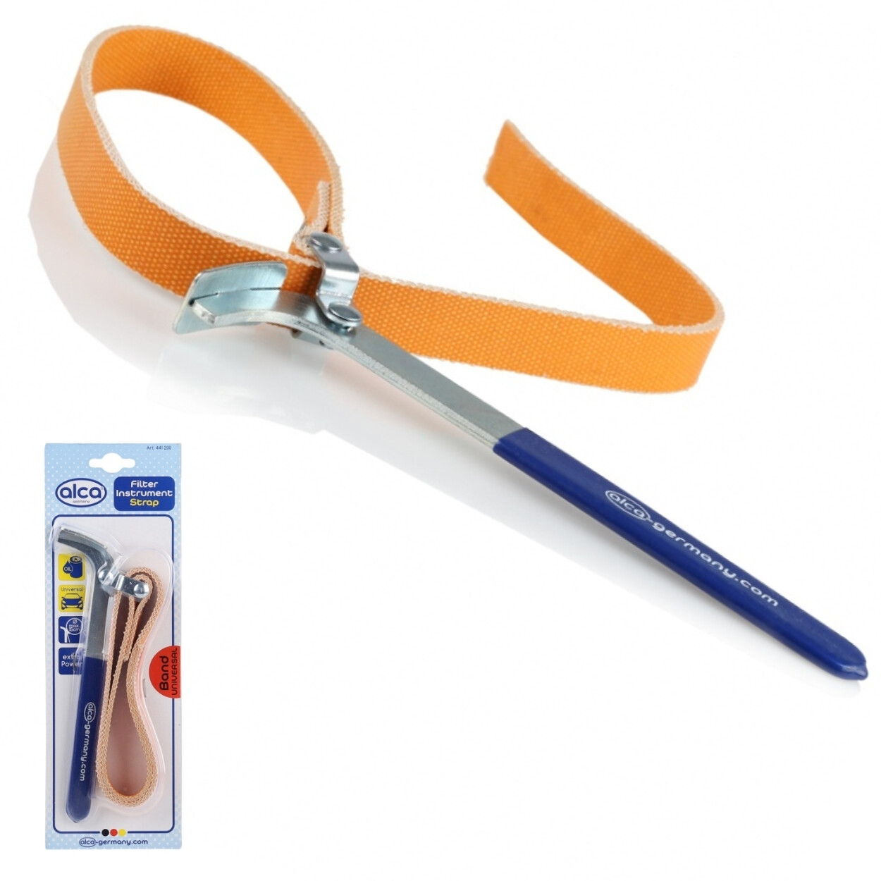 Car Oil Filter Wrench Strap 65cm Universal Type Alca German Quality 441200