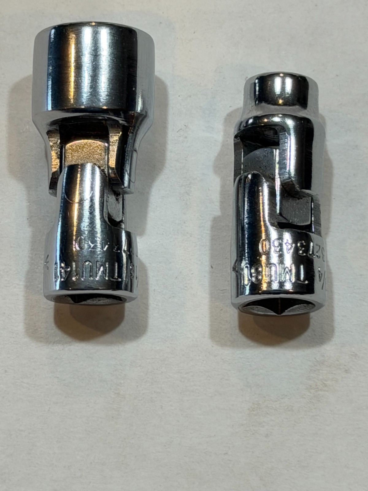 Snap-on USA 1/4″ Drive 1/4″, 7/16″ 12-Point Swivel Sockets No TMU81, TMU141