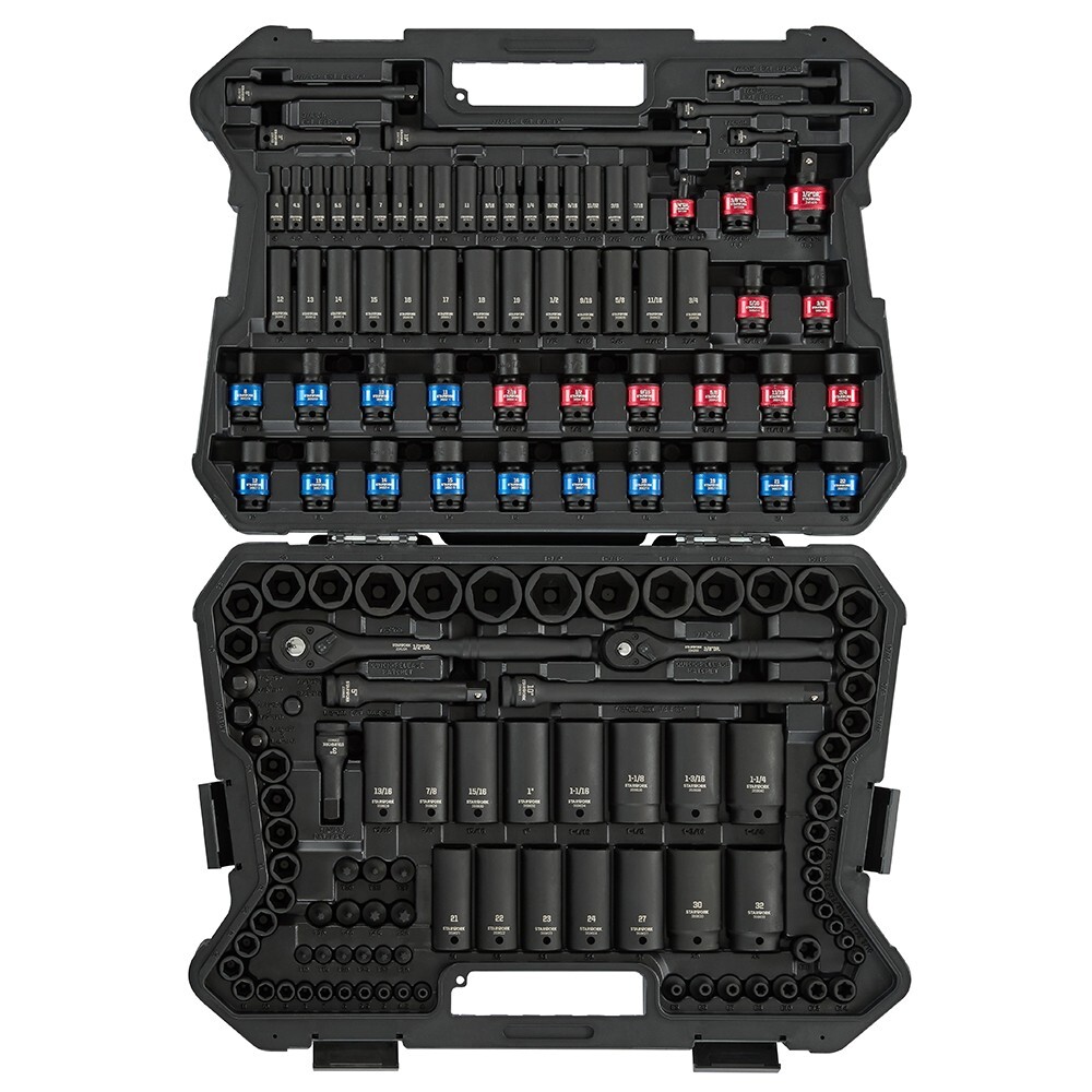STARWORK TRUE MECHANIC™ 153-Piece Impact Socket Set, SAE/Metric