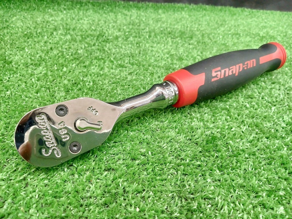 Snap-on FHLF100MB 3/8″ Drive Cynergy Soft Grip Ratchet Red 8-1/2″ Length
