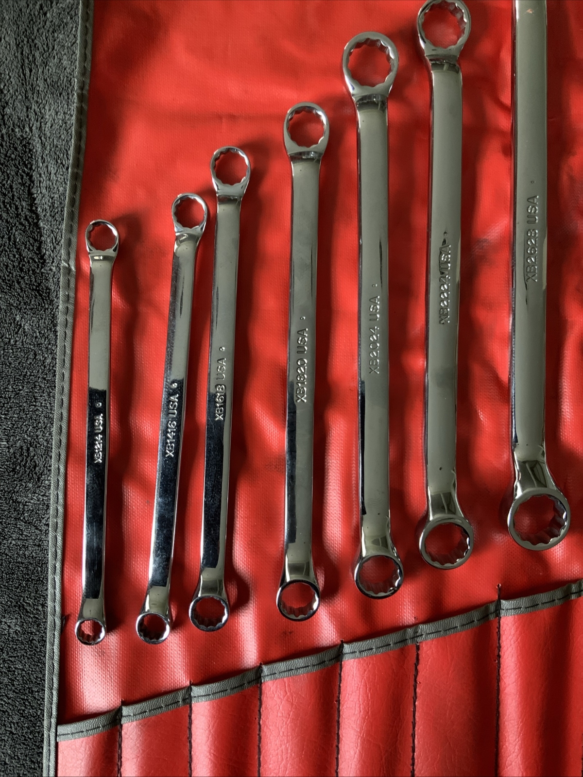Snap On 10 Degree Double Offset Box End Wrench Set, 3/8 Up To 1 5/16