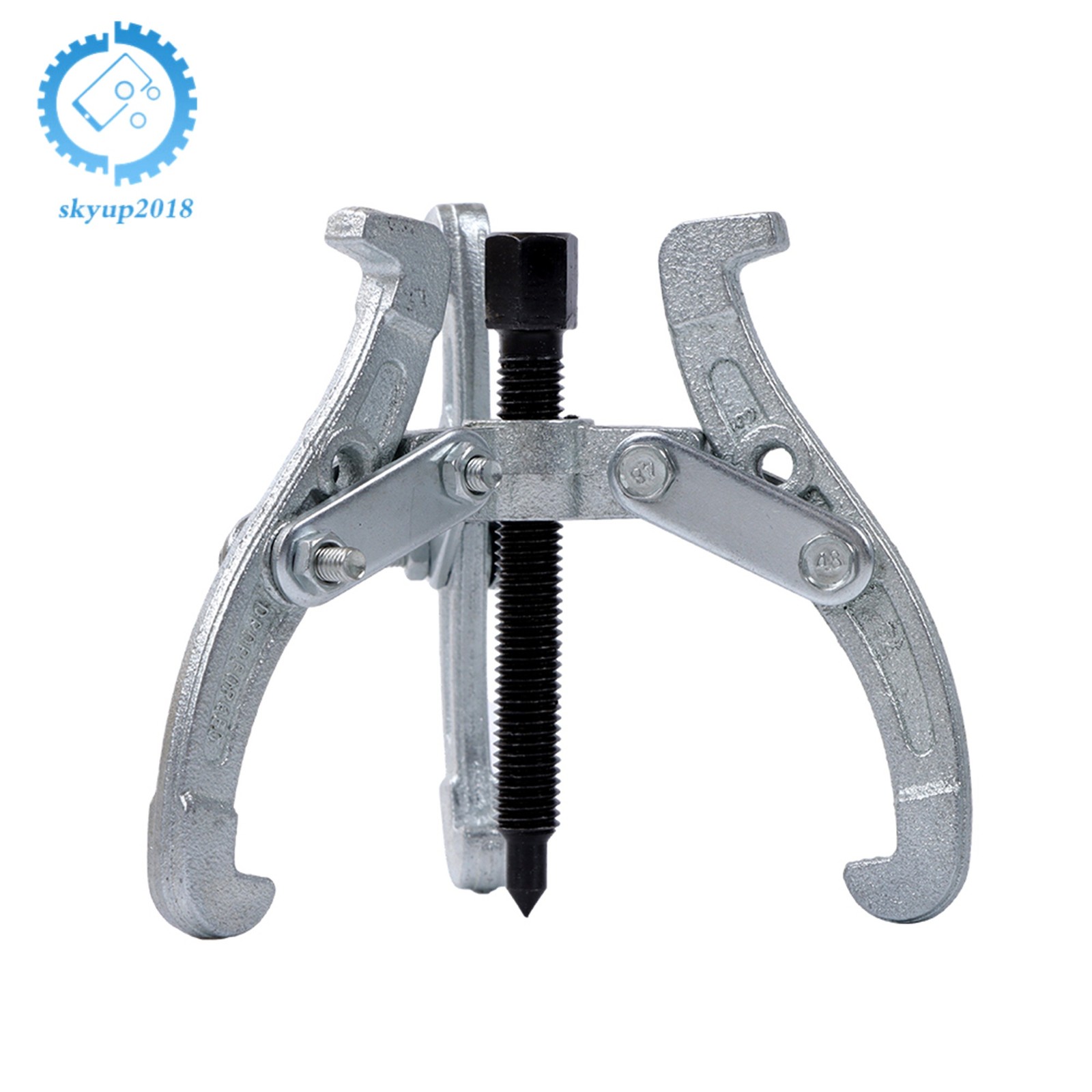 3 in/4 in/6 in/8 in Gear Puller Set 3-Jaw Bearing Puller Wheel Gear Pulley 4 Pcs