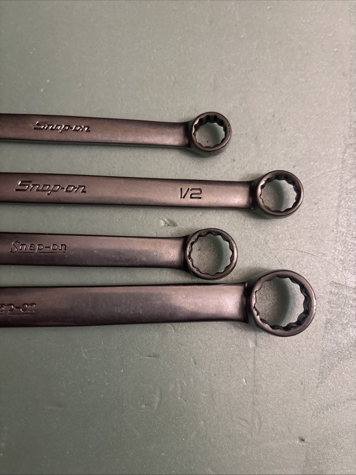 Snap On Tools 4 Pc SAE 12 Point Combo Wrench Set OEX 140, OEX16B, OEX180, OEX22