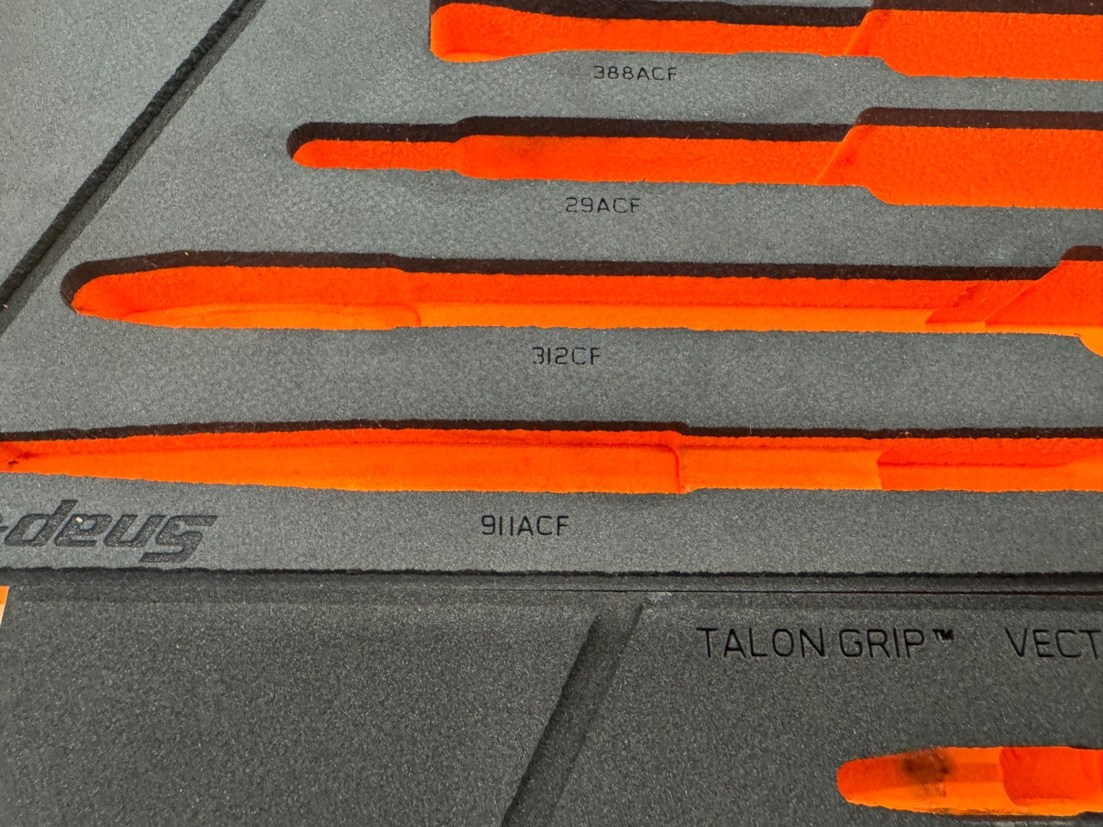 Snap-on Tools NEW 2pc ORANGE FOAM ORGANIZER TRAYS for 12pc Essential Plier Sets