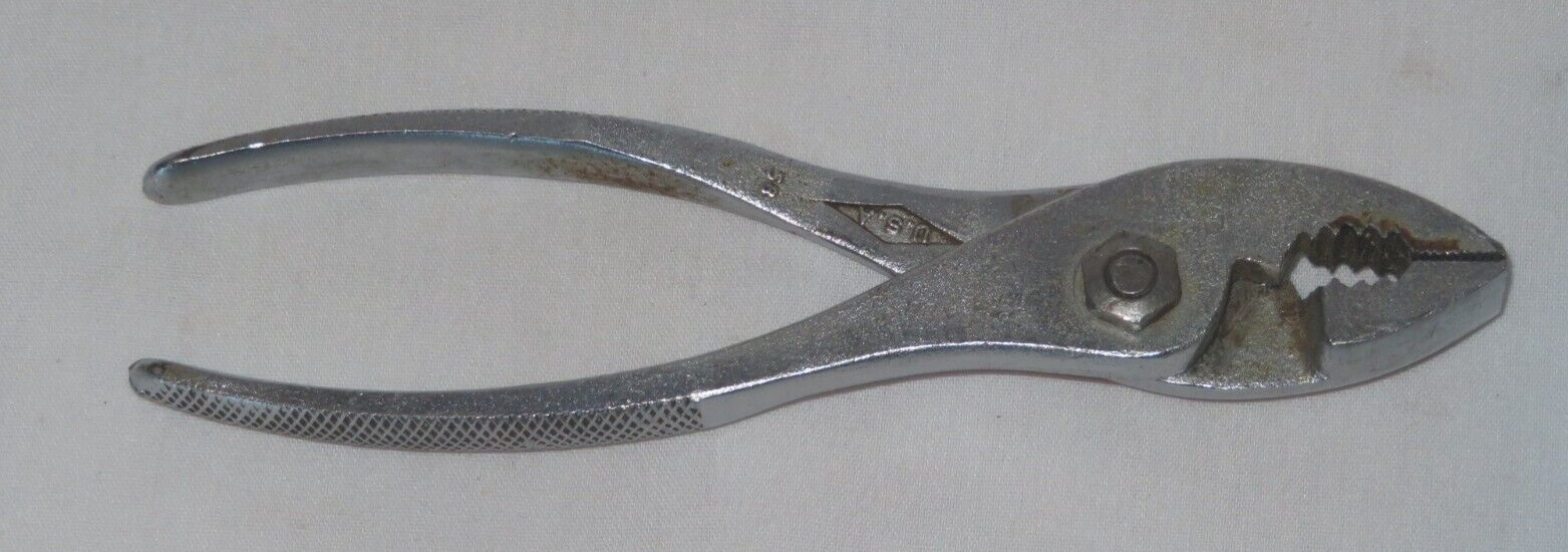Diamond Tools K36 ~ 6.5” Slip Joint Pliers w/ Horseshoe Logo – Made In USA