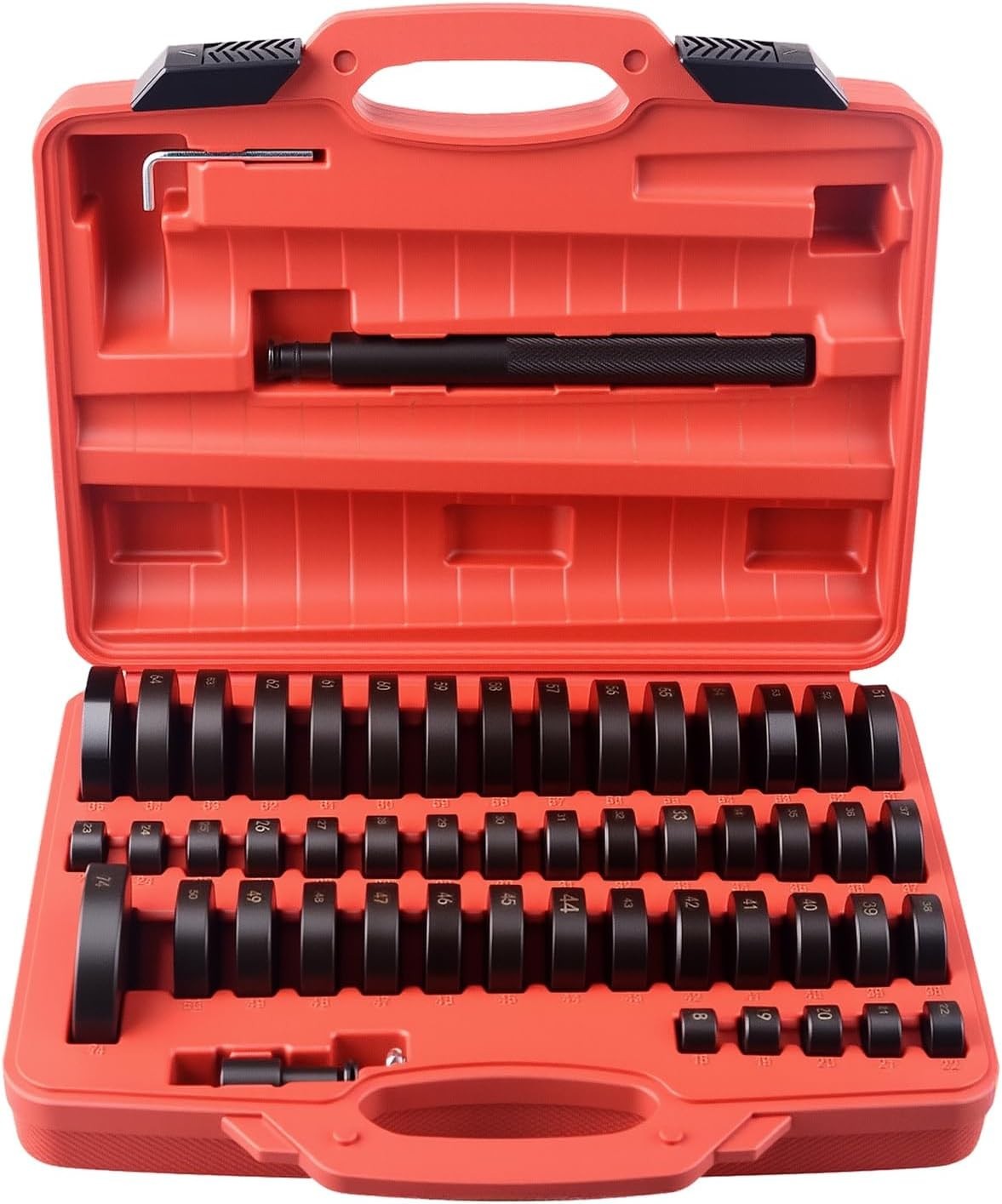 Custom Bearing Driver Kit with 50 Interchangeable Discs for Seal Replacement