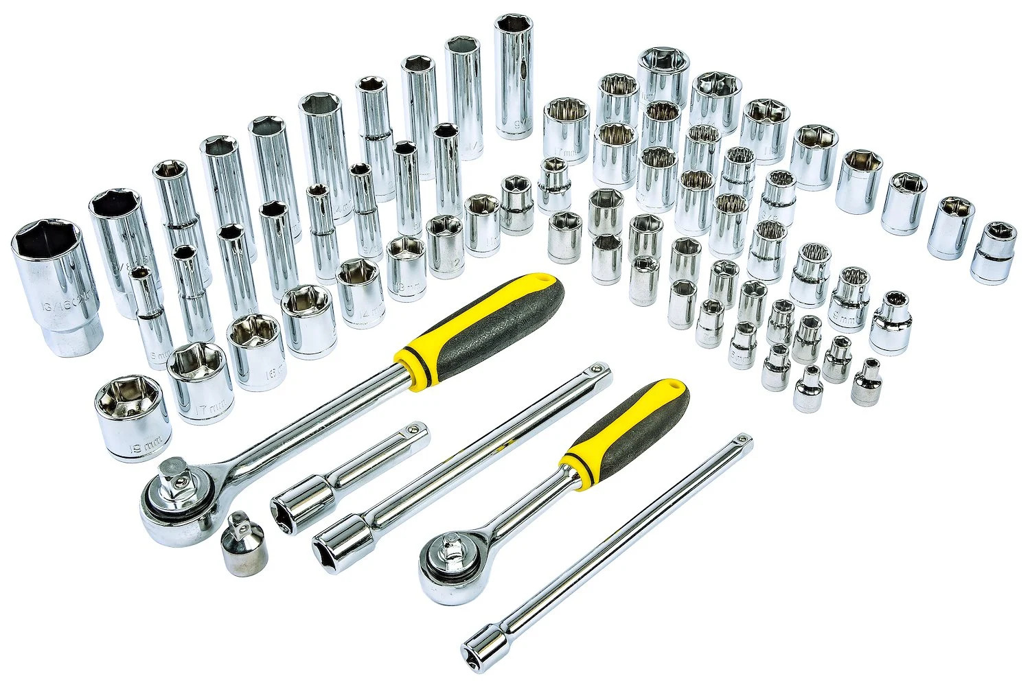 JEGS 85325 170-Piece Mechanic’s Tool Box Set Black Powdercoated Steel