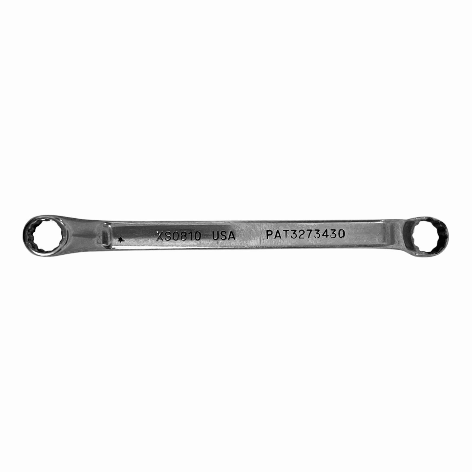 Snap-On XS0810 1/4″ x 5/16″ 12-Point Offset Box End Wrench USA Made 4.25″ VG