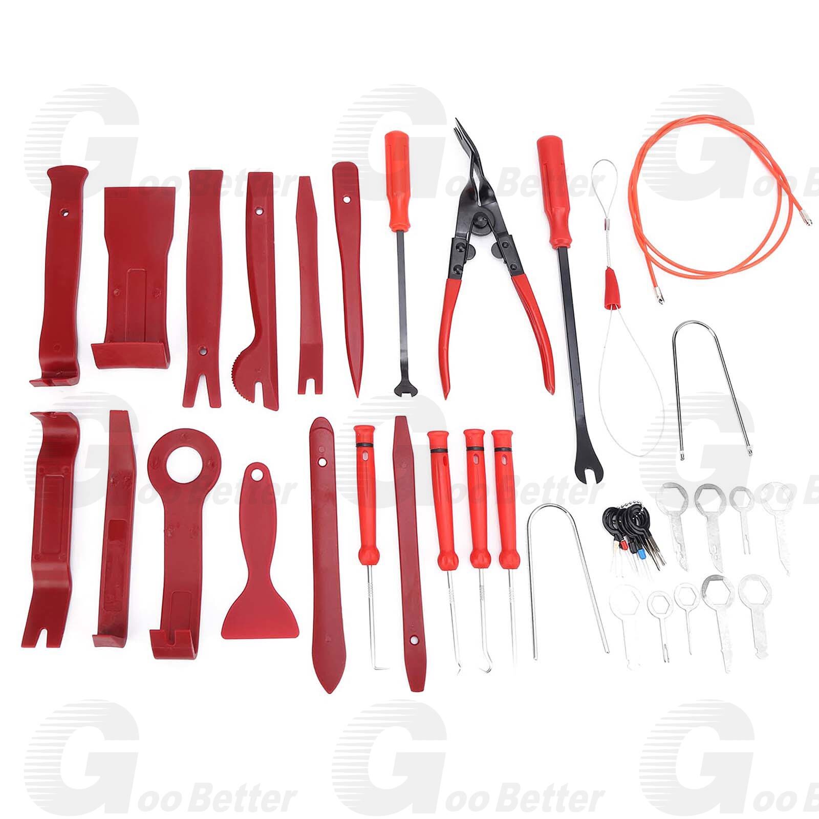 43Pcs Trim Removal Pry Tool Kits for Car Radio Panel Door Dash Clip Fasteners US
