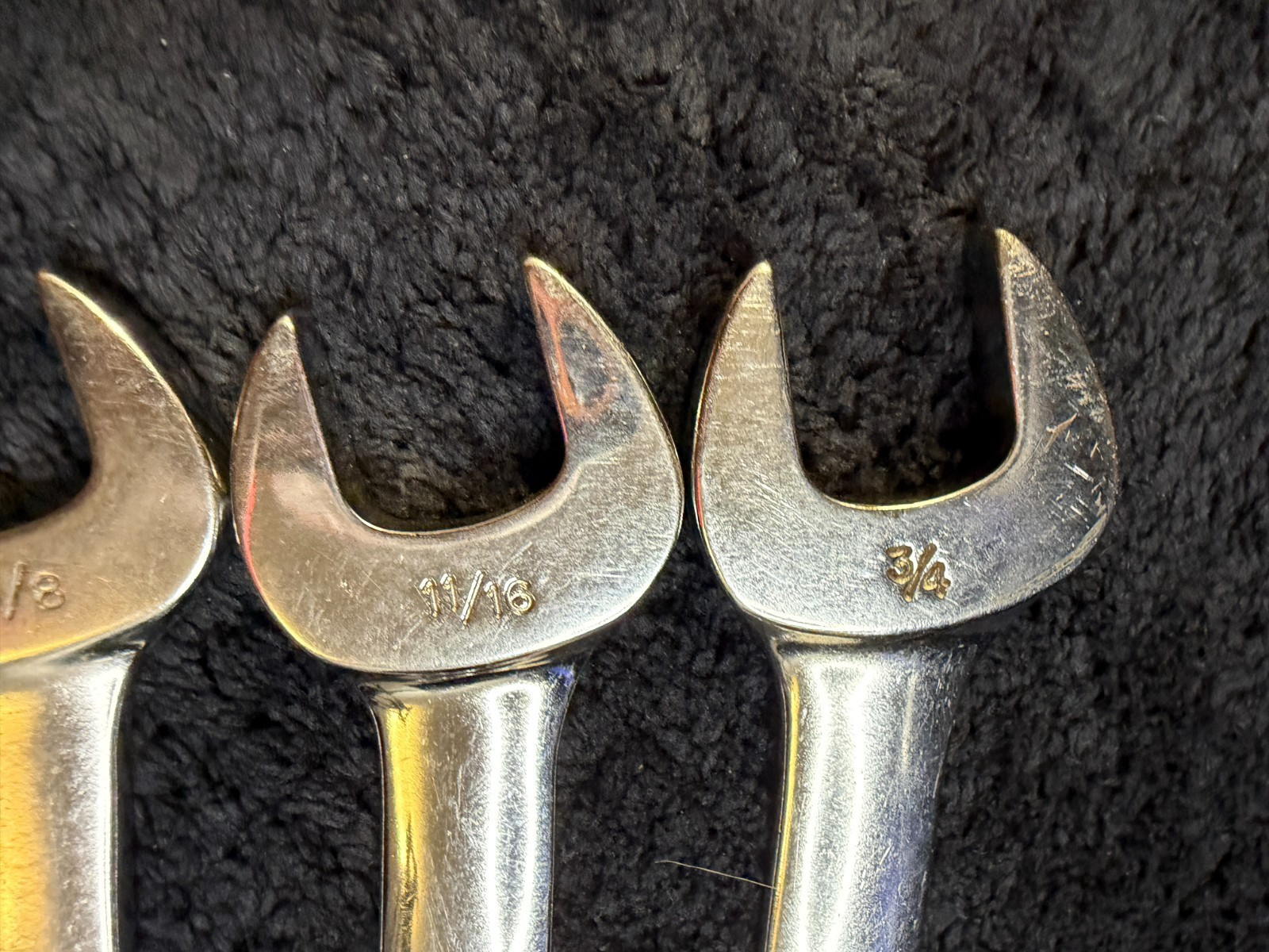 9 – Piece Vintage Snap-on OSH707 6 Point Combination Wrench Set 5/16″ – 3/4″