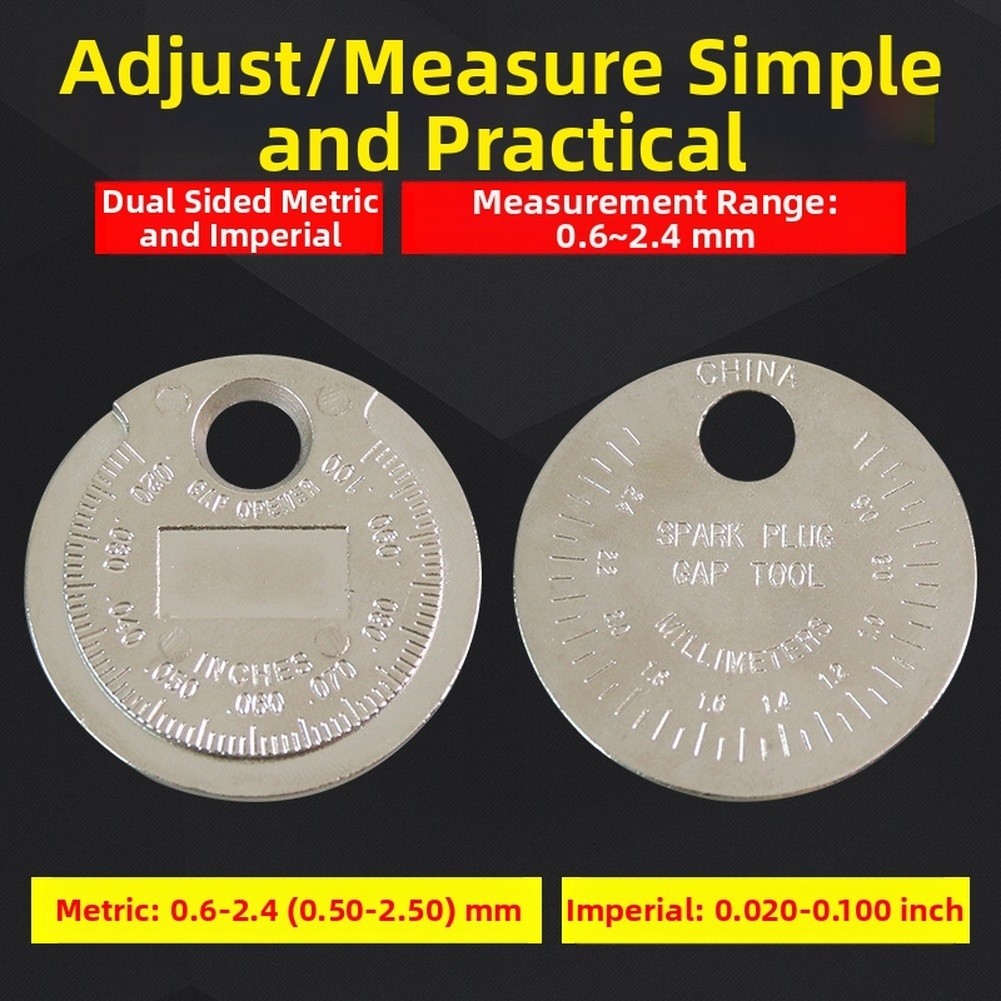 Spark Gap Gauge Tool 0 6 -2 4mm Zinc Alloy Metric FOR IMPERIAL Measurement