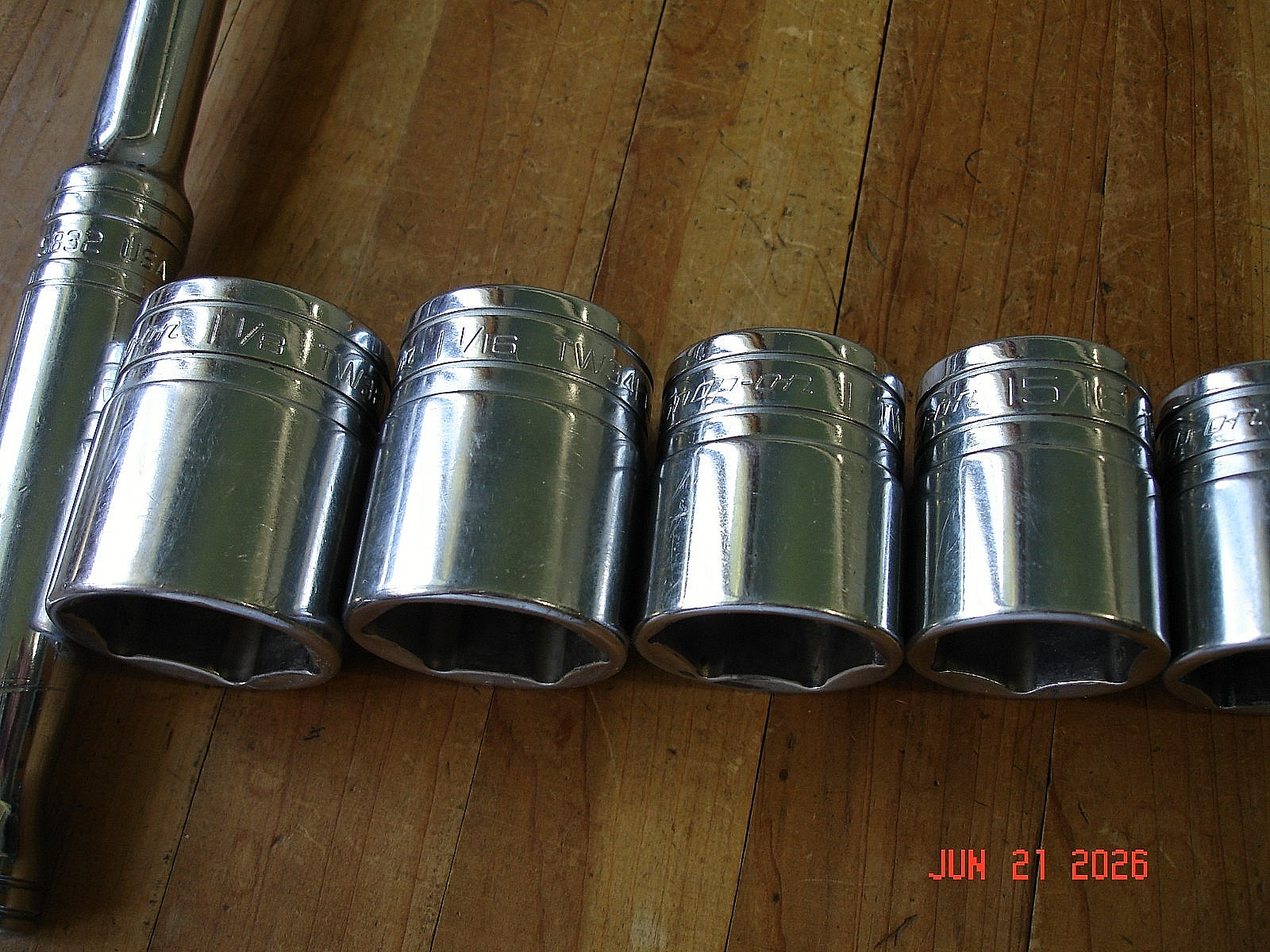 SNAP-ON 17 PIECE 1/2 DRIVE SAE SOCKET SET RATCHET EXTENSIONS MECHANICS TOOLS USA