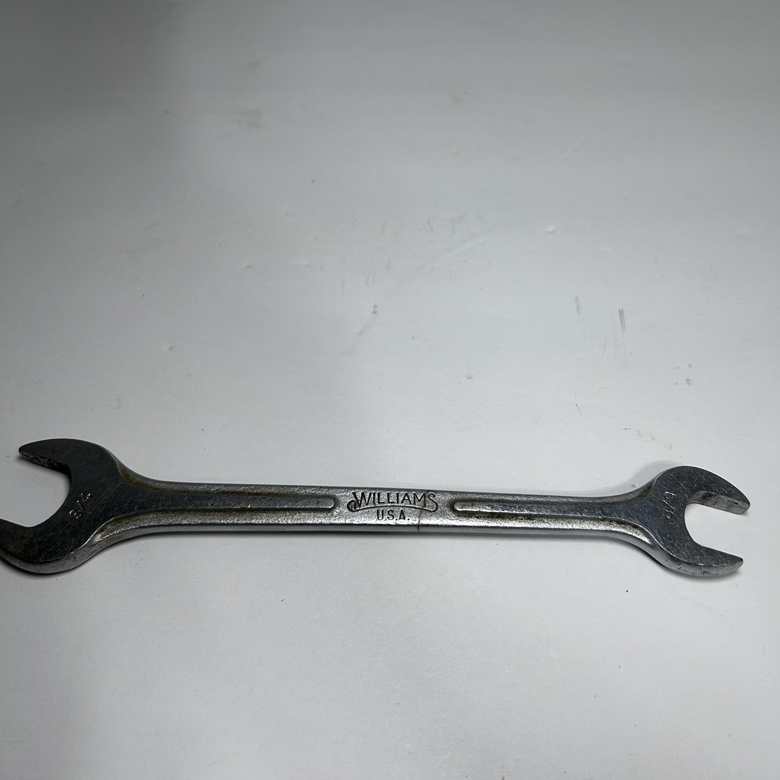 Vintage Williams USA A1731A Superrench 5/8in X 3/4in Double Open End Wrench