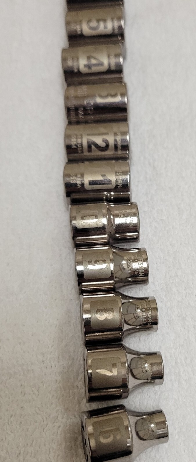 Craftsman 3/8″ Dr Metric Shallow Socket Set laser-etched 6-Point 14-pcs 6mm-19mm
