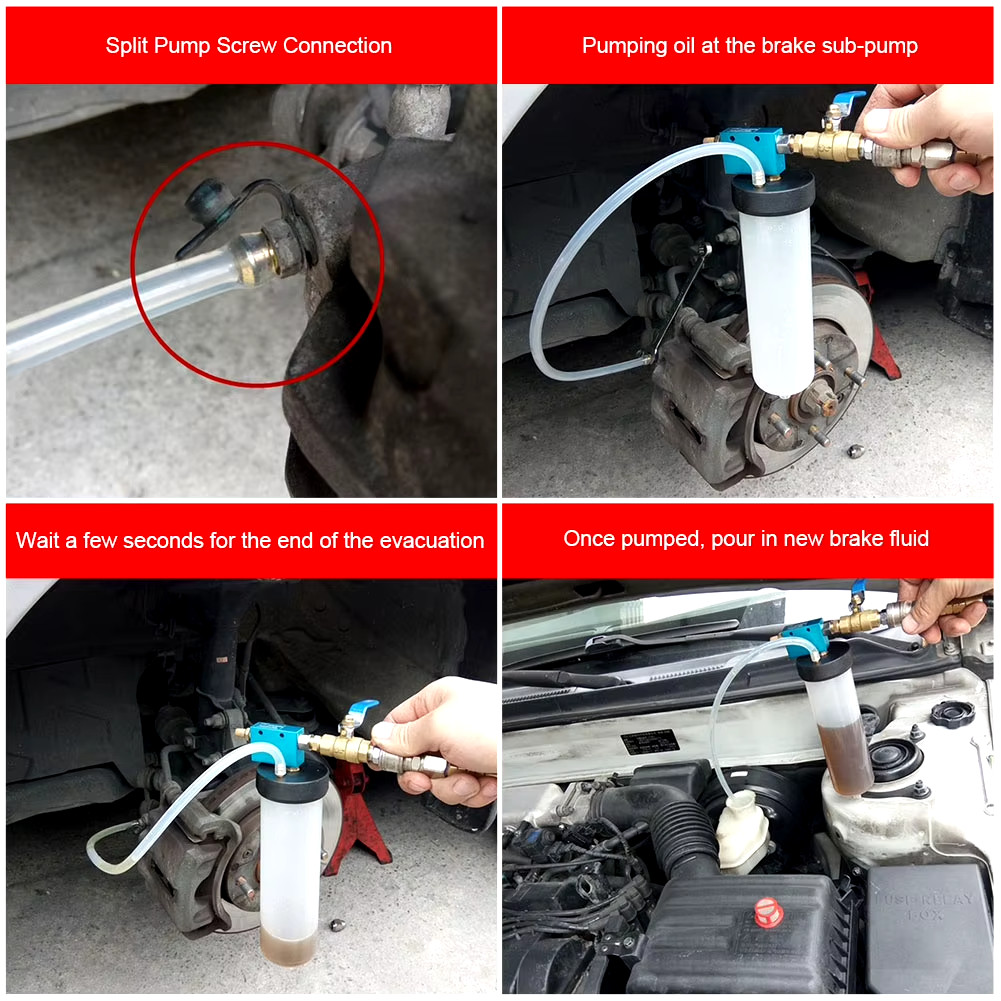 Vacuum Brake Bleeder Car Vehicle Tank Fluid Oil Change Pump Equipment Tool Kit