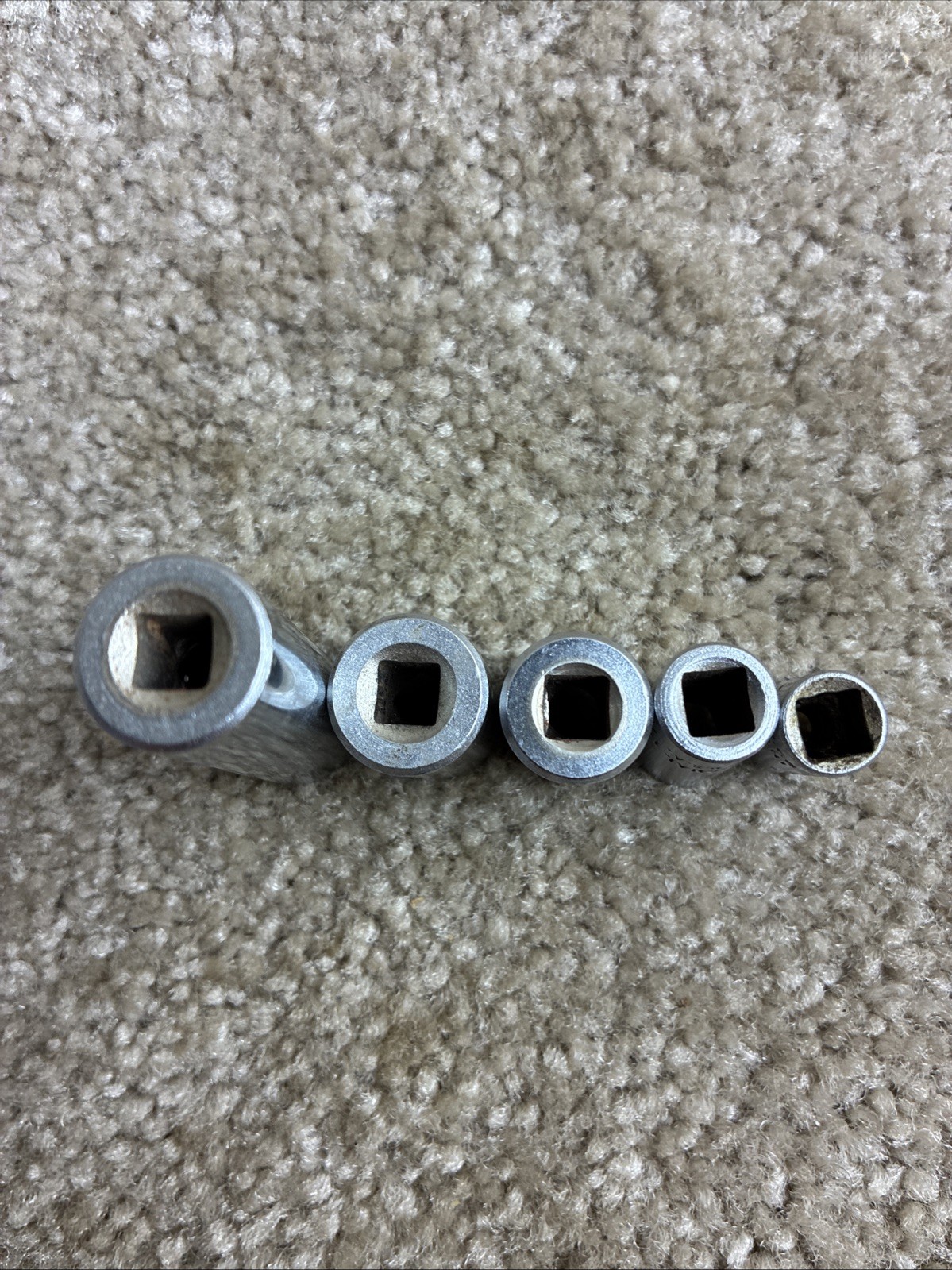 International Harvester 1/4 Drive 5pc.Socket Set SAE Good Condition