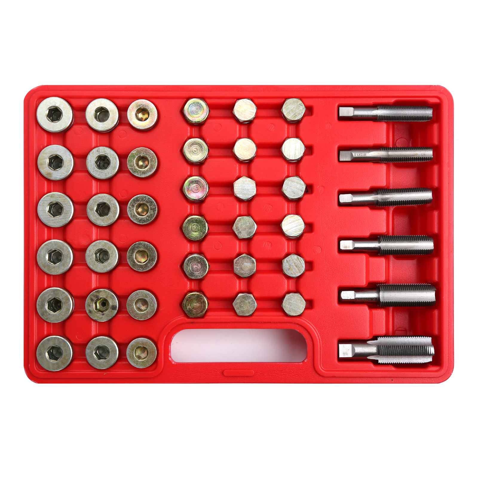 110pc Auto Oil Drain Plug Sump Bolt Thread Repair Tool Kit Set M13 – M20 Tap
