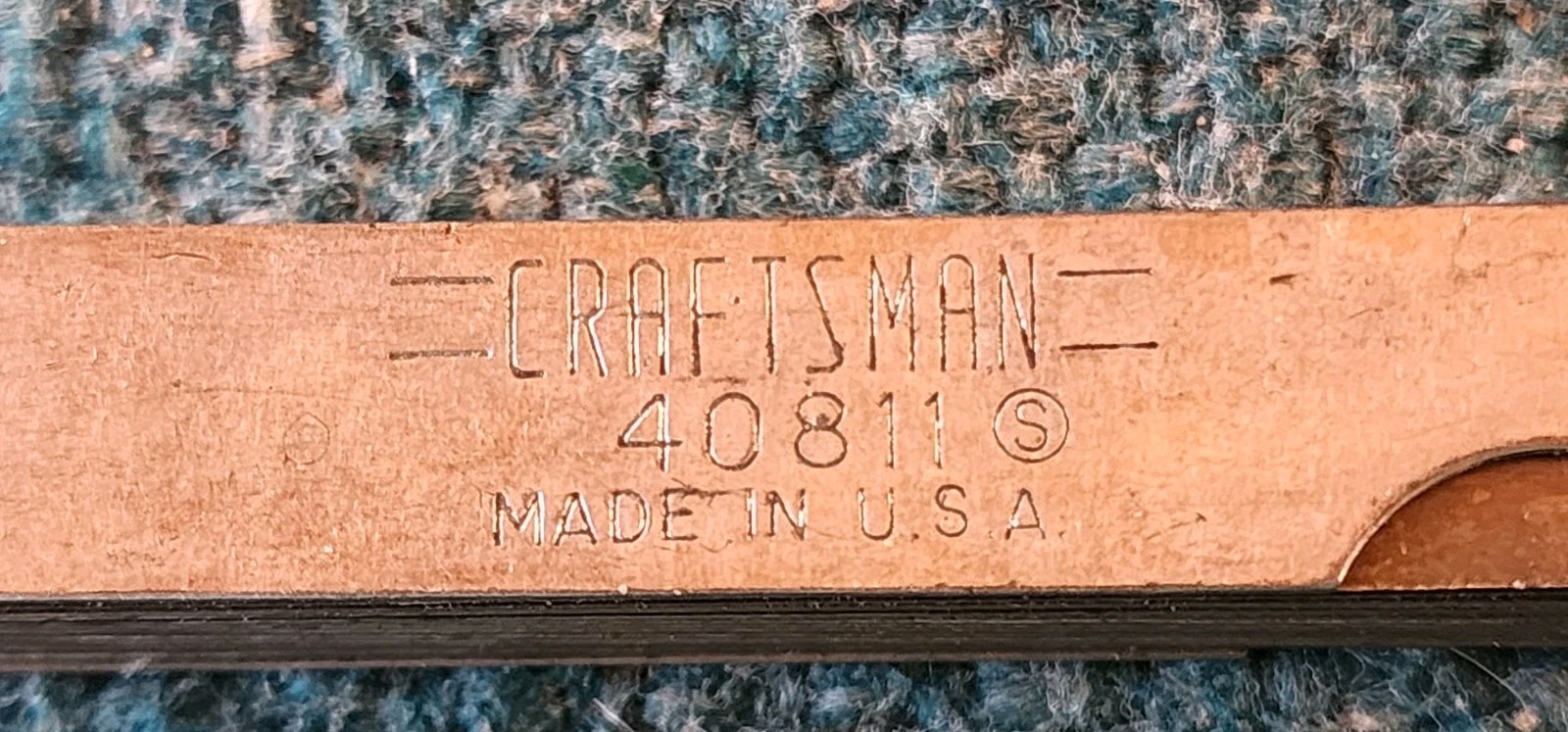 Craftsman USA 40811 Steel & Brass Thickness Feeler Gauge Set! Stains On Blades.