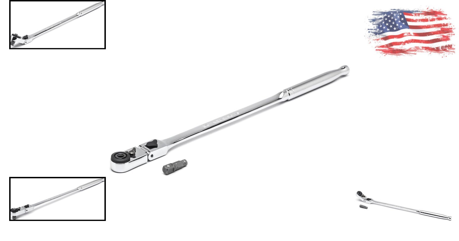 Versatile 12″ 1/4″ Drive Ratchet with Locking Flex Head – Durable Alloy Steel