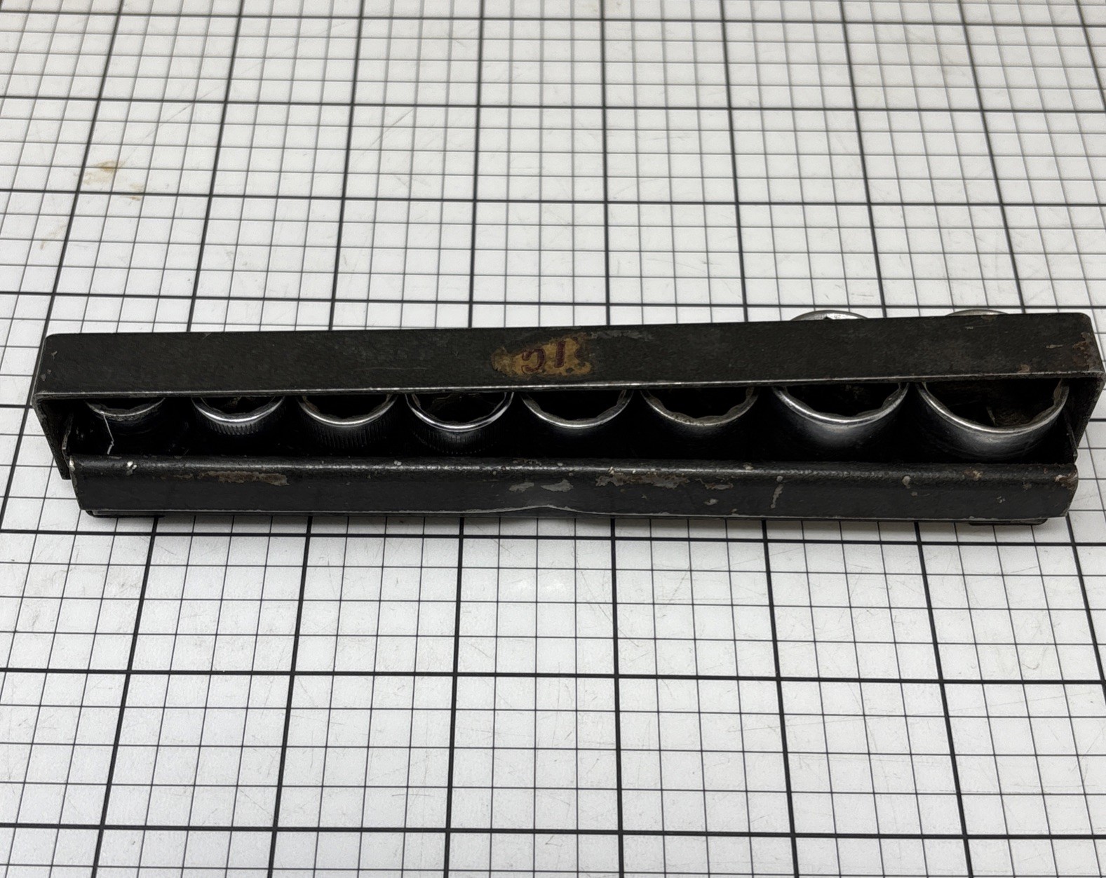 Craftsman 3/8 Drive Metric Socket Set Original Metal Tray V & VV 10mm-19mm 12PT