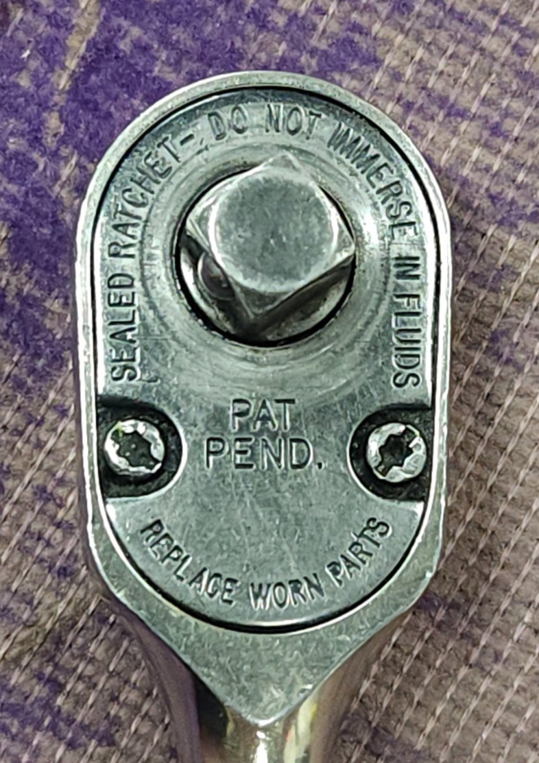 Snap-on F80 3/8” Drive Ratchet – Chrome Handle – USA Made