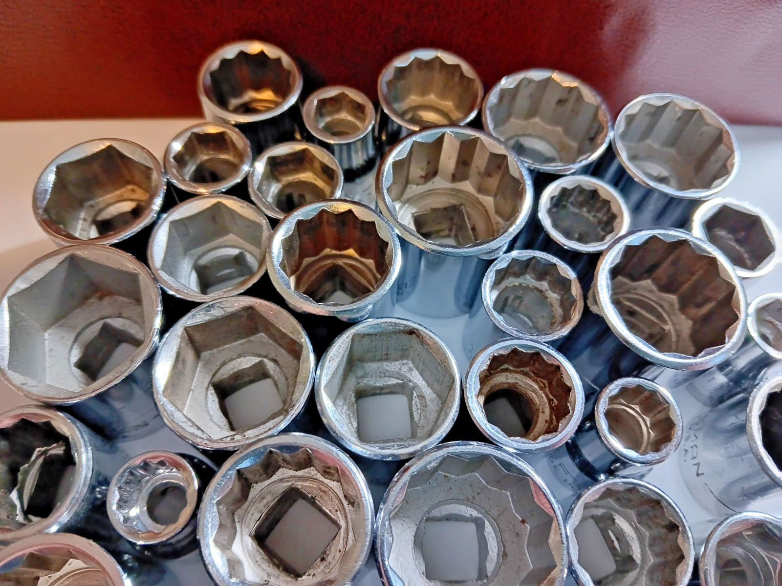 Craftsman Socket Lot of 48. Standard, Metric, SAE, Deep Well. 3/8 Drive.
