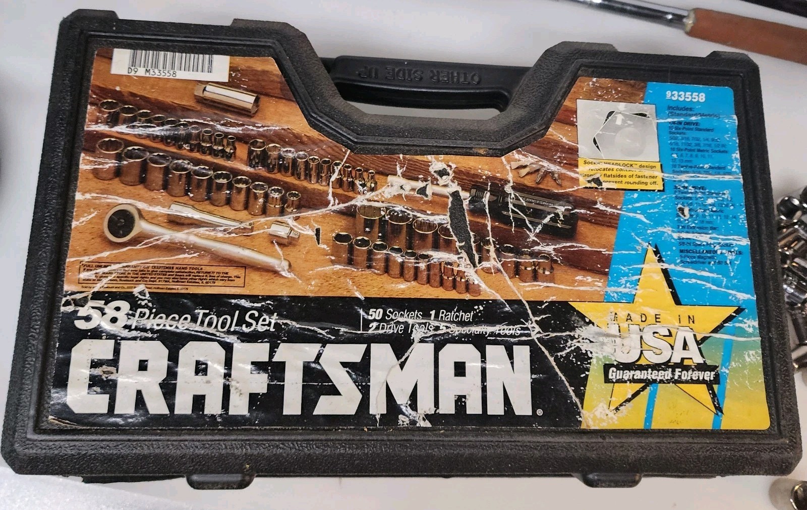 CRAFTSMAN USA 3/8″ Drive 58 Piece Socket Set Great Shape