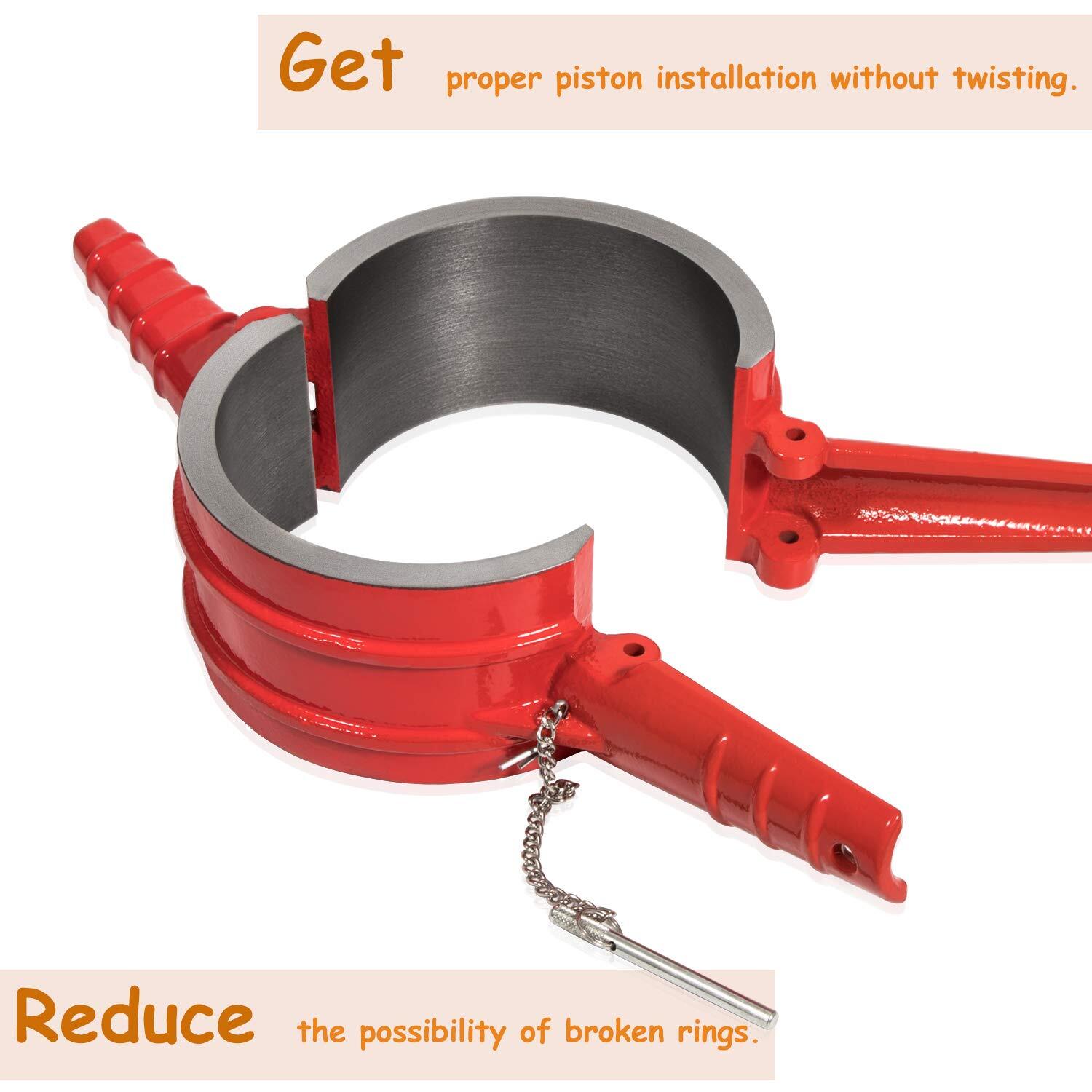 7040 Piston Ring Compressor Tool For CAT Cummins Diesel ISX 3400 C-15 5.40»