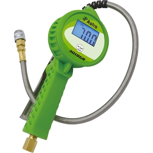 Astro Pneumatic 3018GR Digital Tire Inflator with Stainless Steel Hose, Large