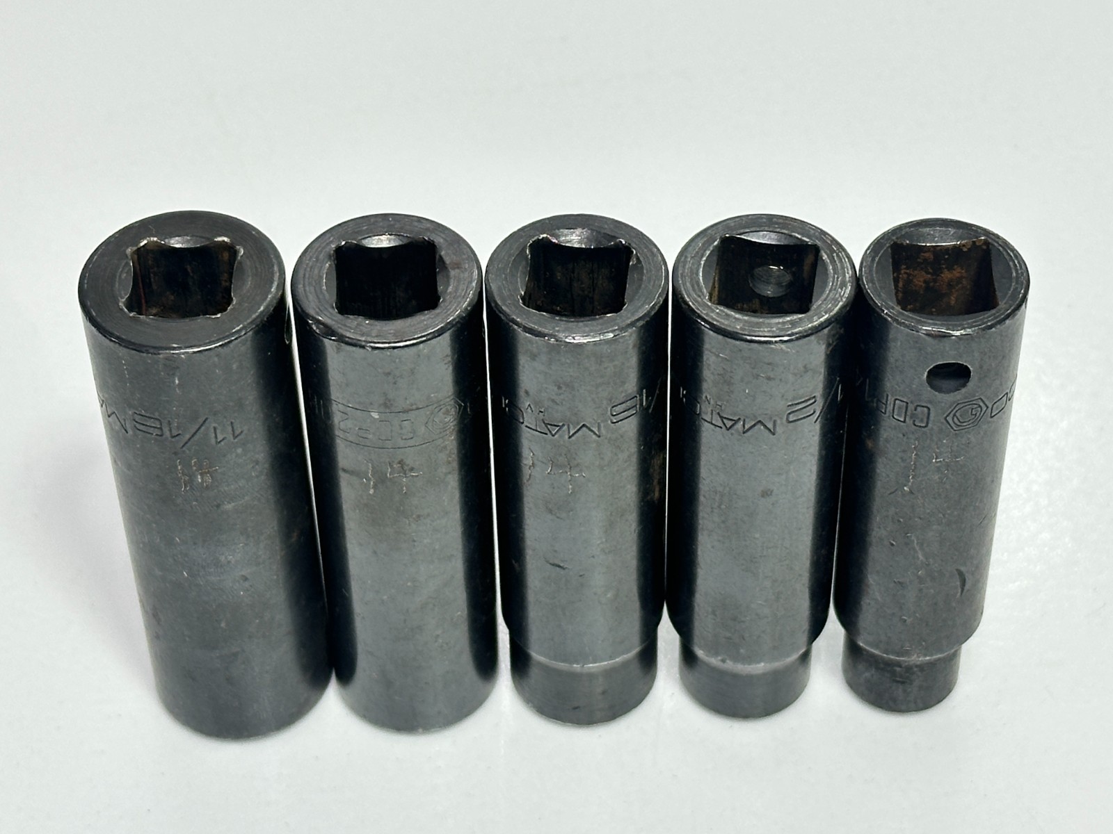 Matco USA 1/2” Drive Deep Impact Socket Lot, CDP146 CDP166 CDP186 CDP206 CDP226