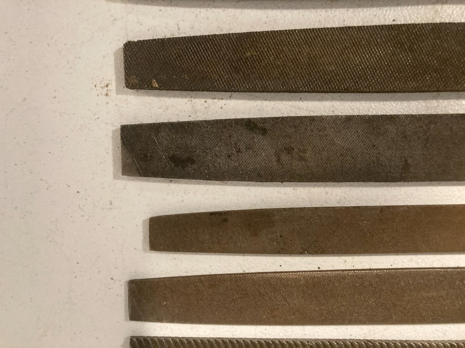 Vintage File set 8 pc Heller Nicholson New Britain Mill Flat Bastard Half Round