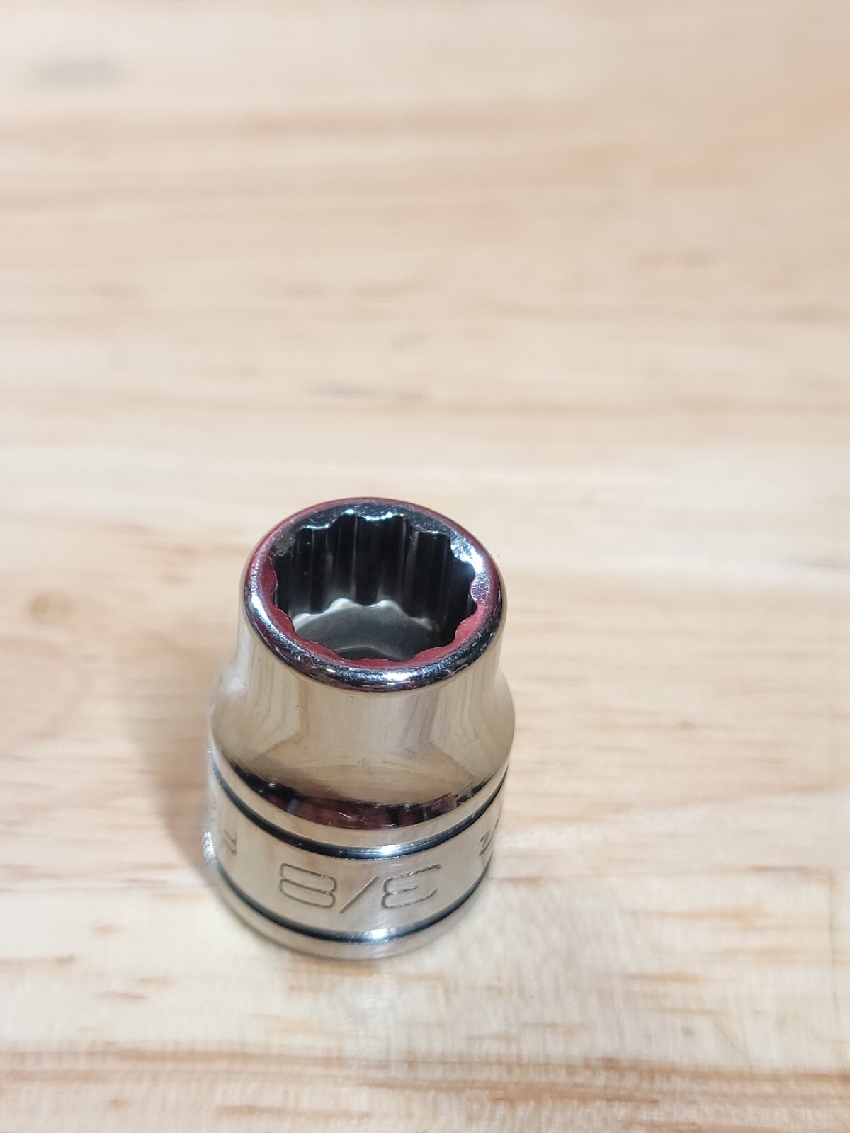 Snap-on Tools F121 3/8″ SAE 3/8” Drive 12-Point Shallow Chrome Socket USA