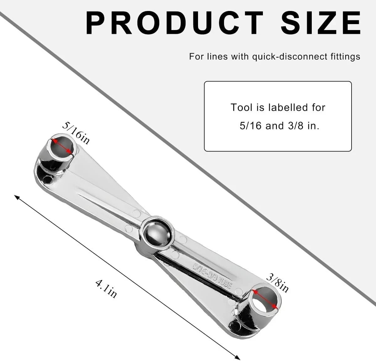 Scissor Fuel Line Disconnect Tool, 3/8 Inch and 5/16 Inch Filter Removal Tool fo