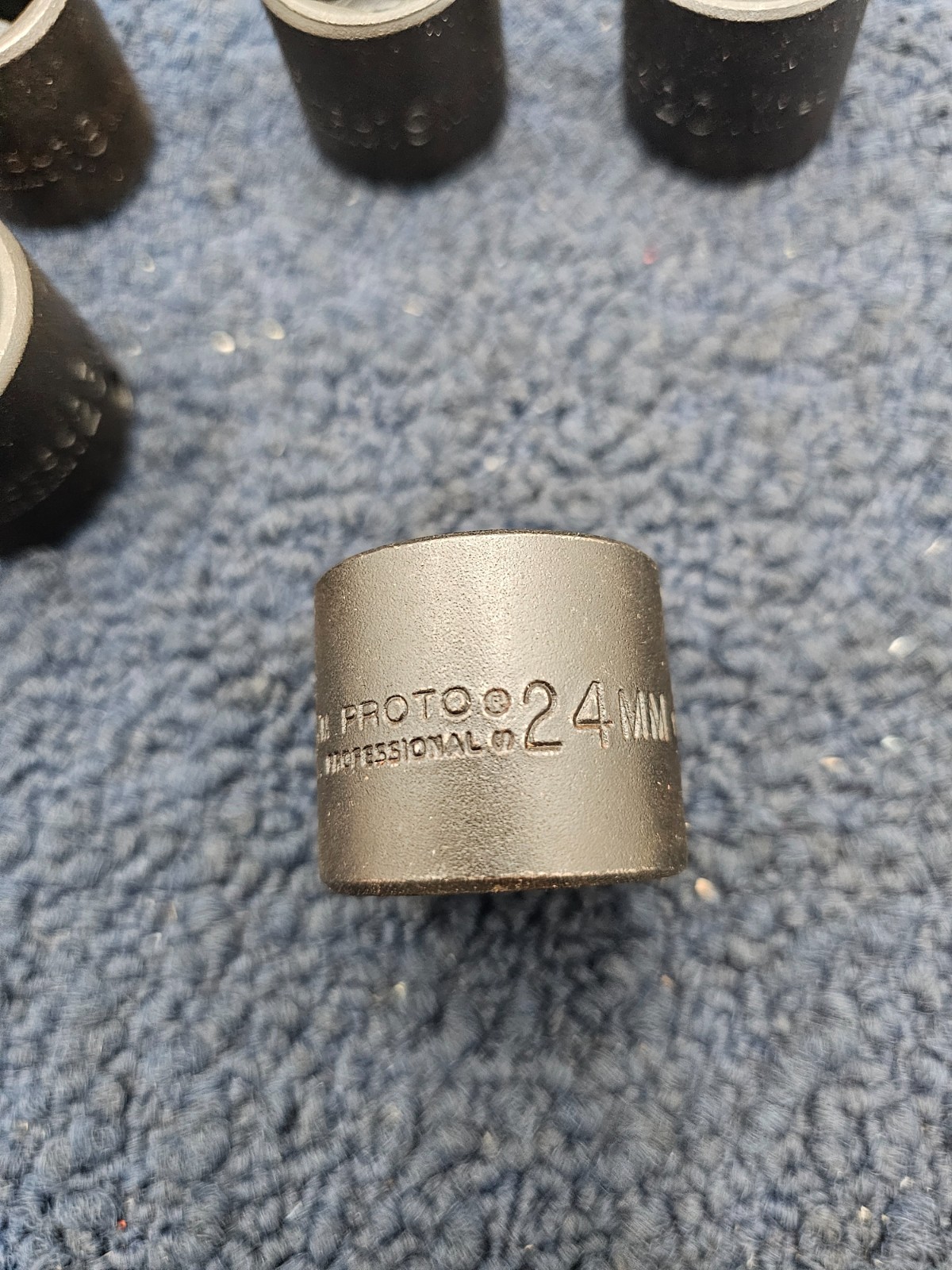 (QTY 19) Proto 6mm-24mm Standard Impact Socket 6 Point Black Oxide