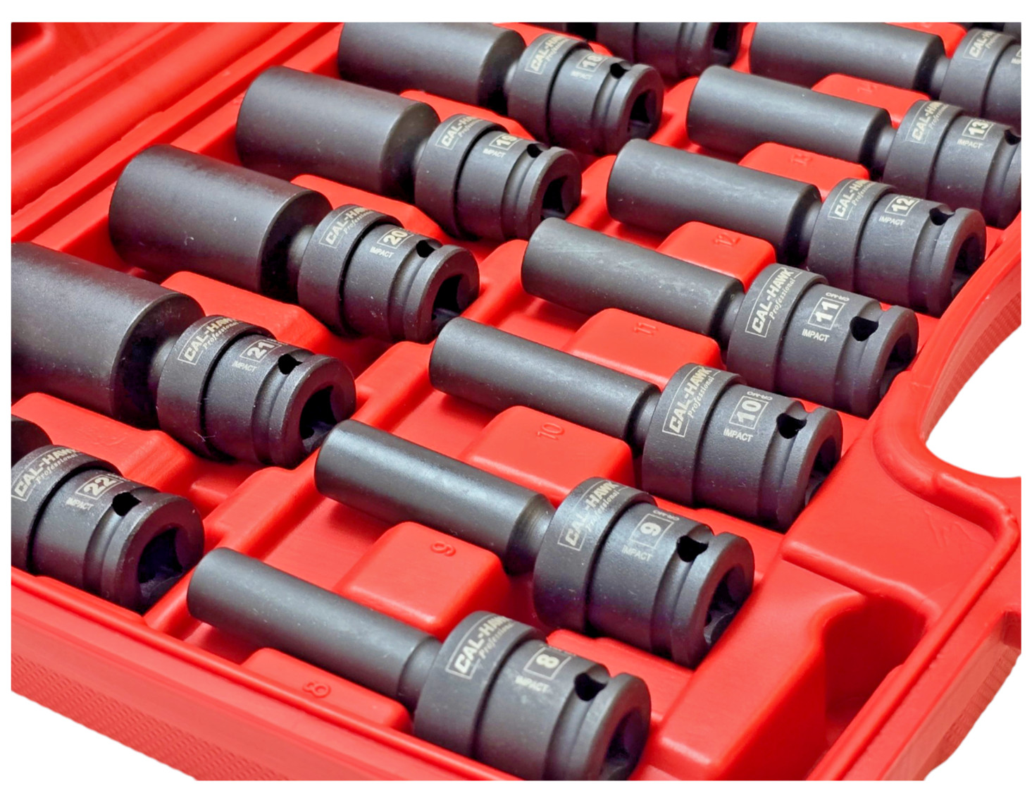 15PC 3/8″DR.Universal Swivel Deep Impact Socket Set(METRIC)PRO Radius 8-22mm Set