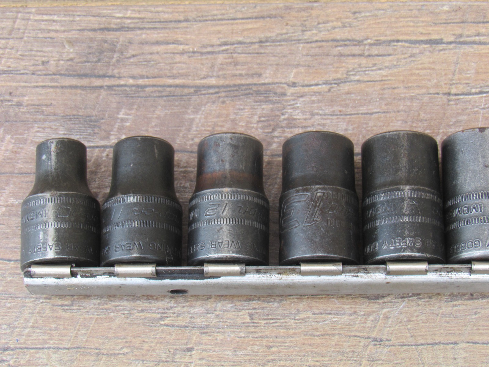 SNAP ON 10MM – 19MM 1/2″ DR METRIC 12 POINT SHALLOW IMPACT SOCKET IMDM100A – 190