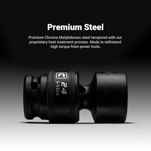 15mm Universal Impact Socket Set, 3/8″ Drive, 6-Point, Metric, Pack of 2