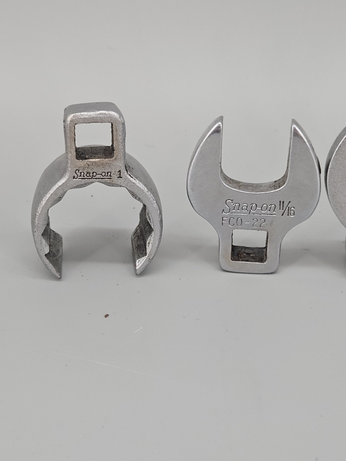 Snap-on Crowfoot Wrench Set Of 6 Tools USA Vtg Mechanic