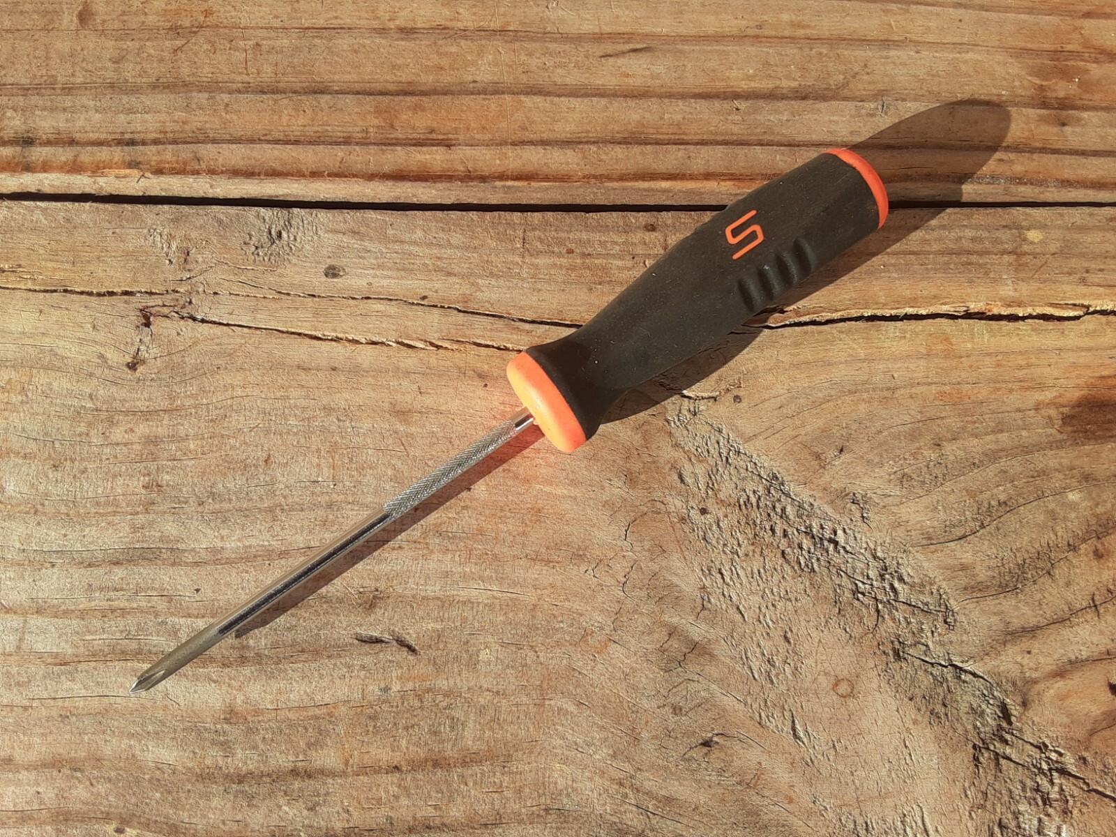 SNAP ON SGDP300 BLACK ORANGE SOFT GRIP HANDLE #0 PHILLIPS MINI SCREWDRIVER SGDP